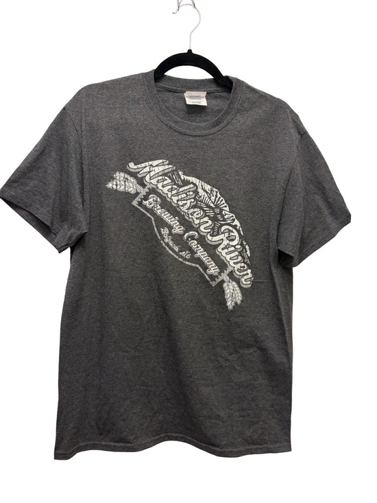 Port Other - Madison River Brewing Company T Shirt Men's Medium Gray Brewery Beer Belgrade MT
